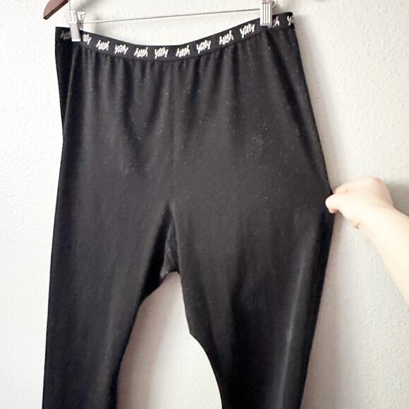 Yitty Lizzo‎ Spotlight Ruched Silver Glitter Sparkle Black Leggings Plus Size 3X - Picture 3 of 9